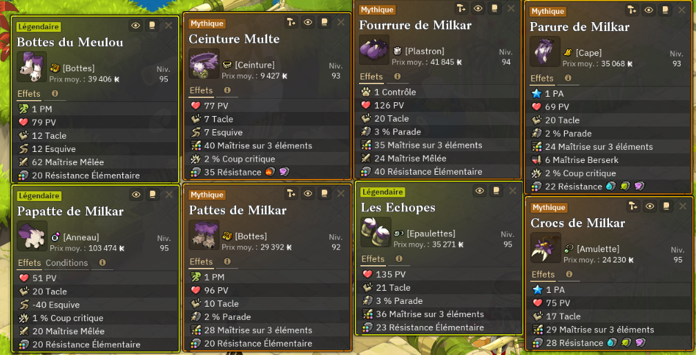 Items Milkar