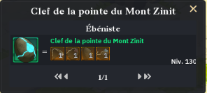 Pointe du Mont Zinit – clef craftée